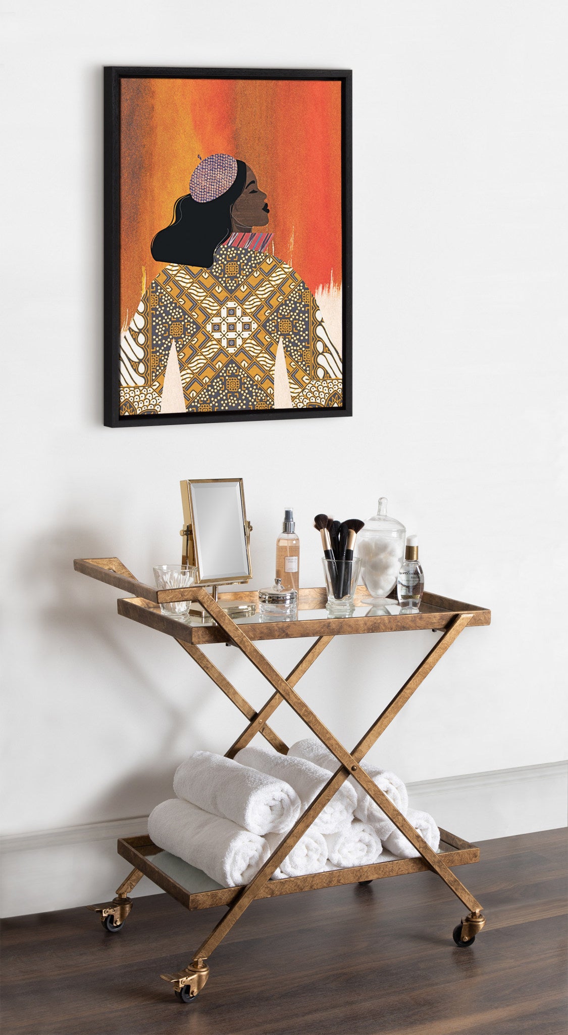 Sylvie Girlie Girl Framed Canvas by Nikki Chu