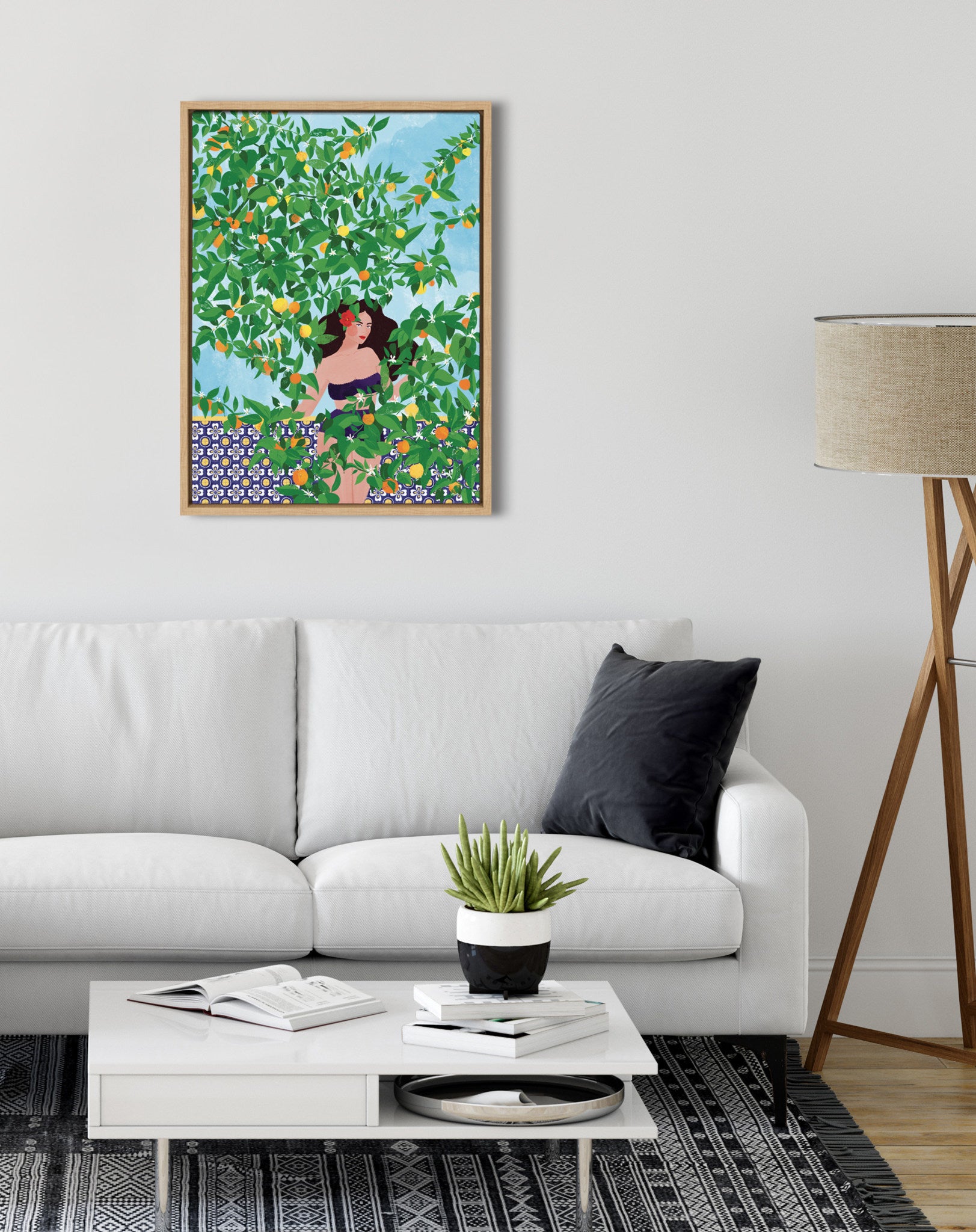 Sylvie Sevilla Girl Framed Canvas by Maja Tomljanovic