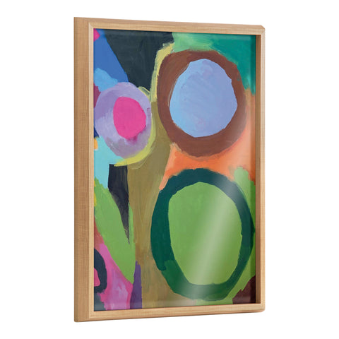 Blake Circle of Love Framed Printed Glass by Caleb Griswold