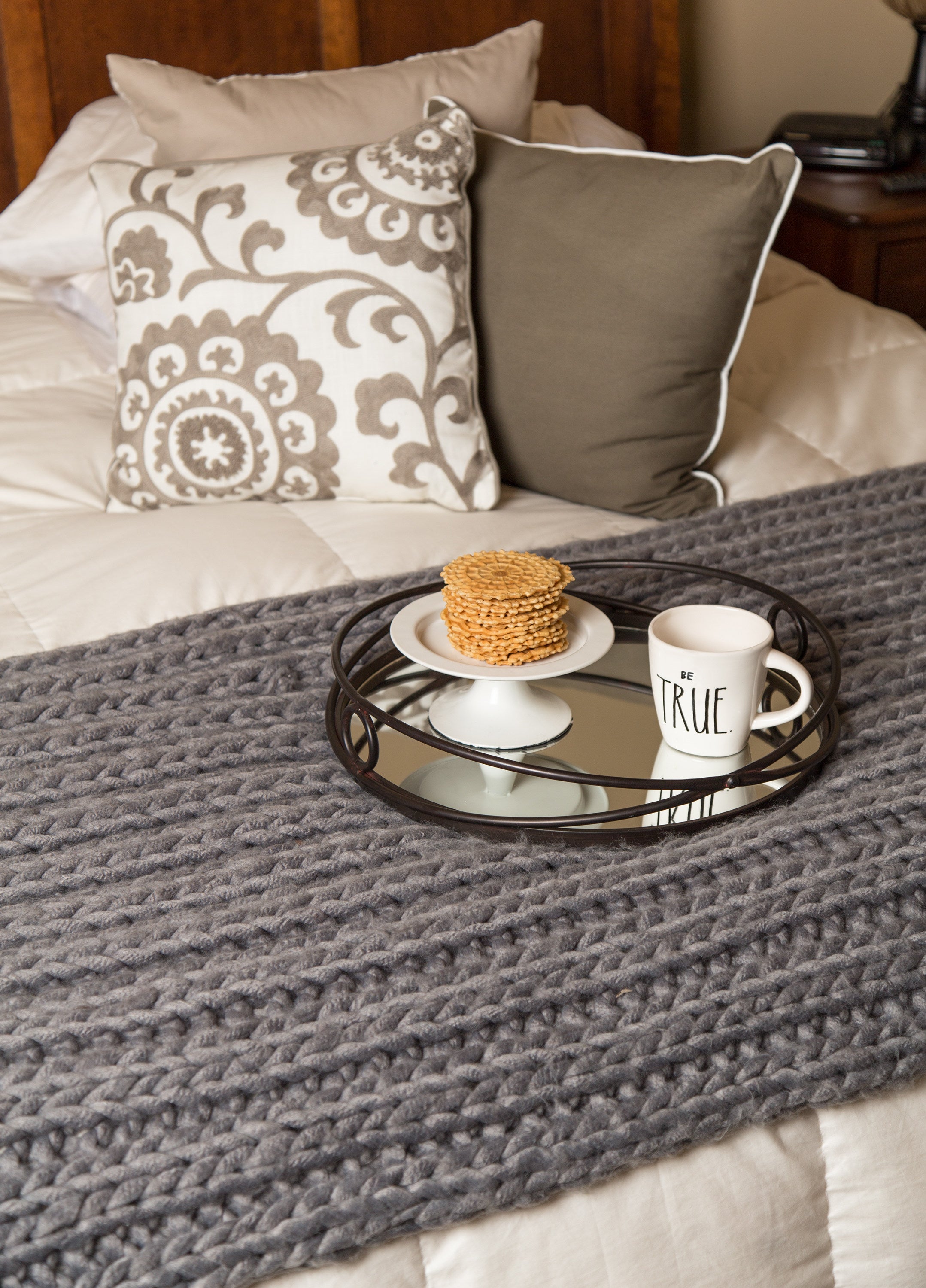Chunky Knit Throw Blanket