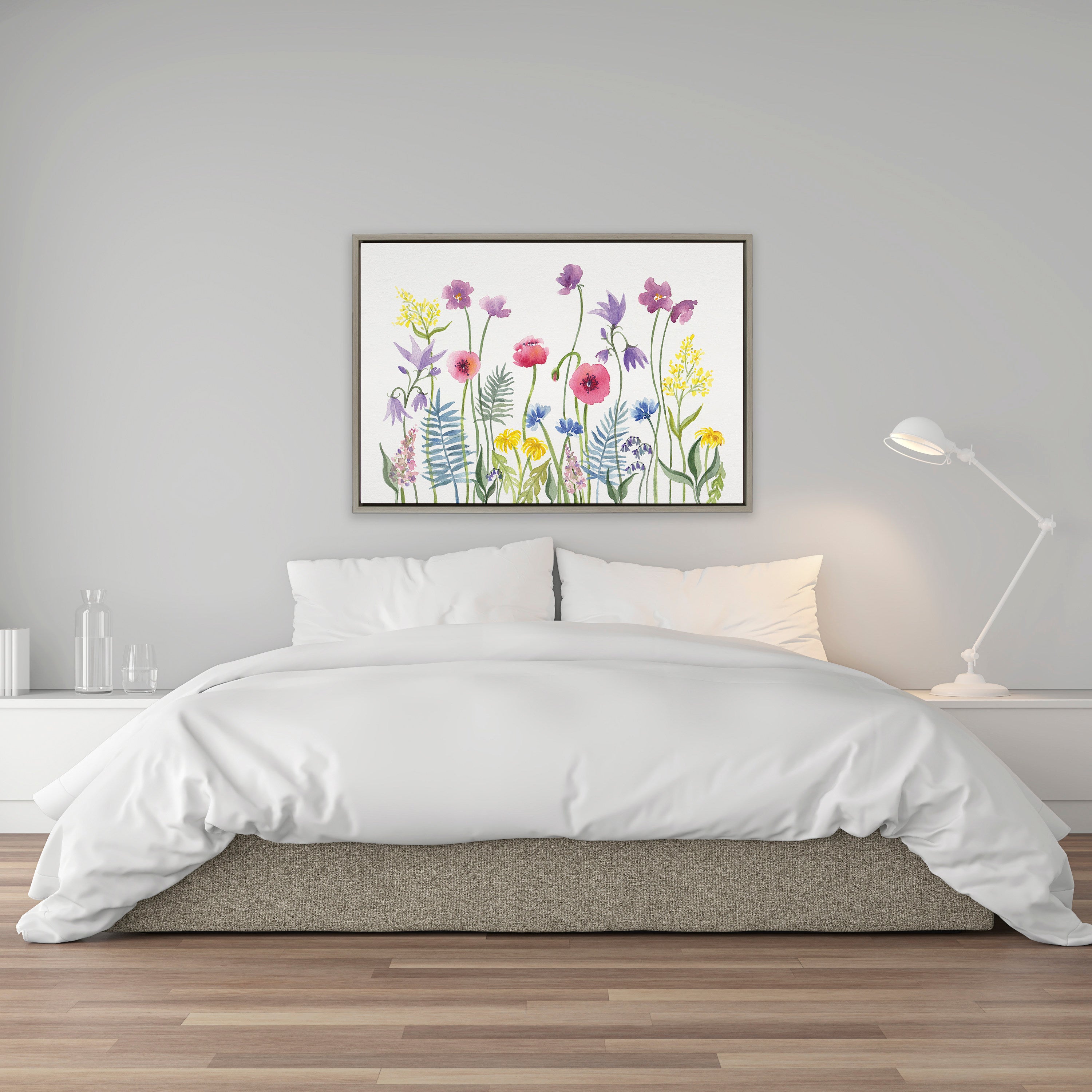 Sylvie Wildflorals Framed Canvas by Patricia Shaw