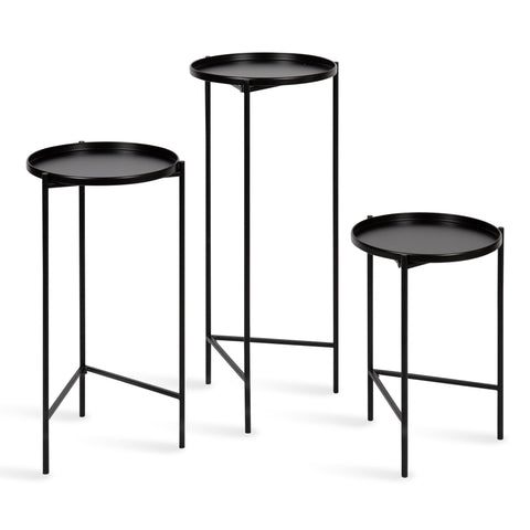 Ulani Round Metal Accent Table Set