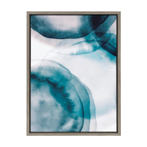 Sylvie Watercolor Dots III Framed Canvas by Amy Lighthall