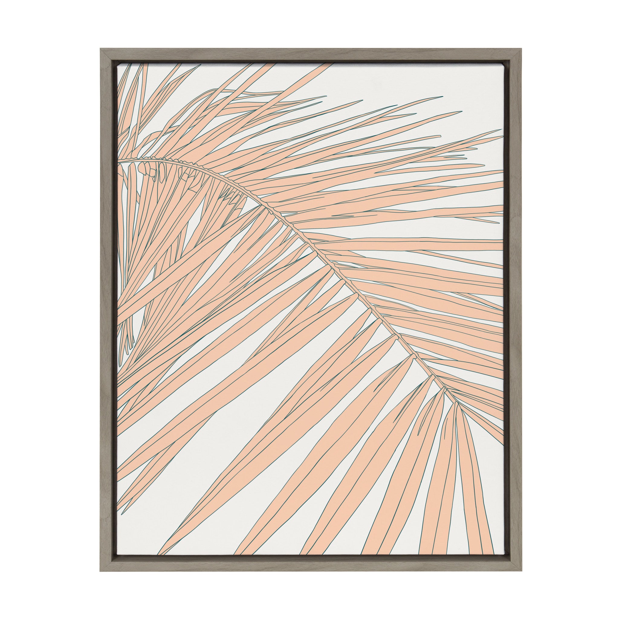 Sylvie Palms Framed Canvas by Alicia Schultz