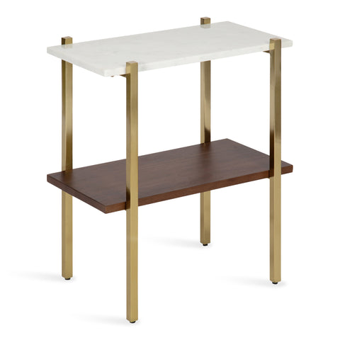 Abcott Wood and Metal Side Table