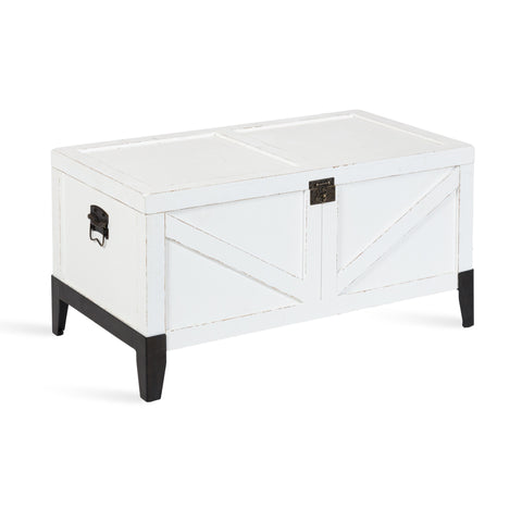 Cates Wood Coffee Table with Trunk Storage