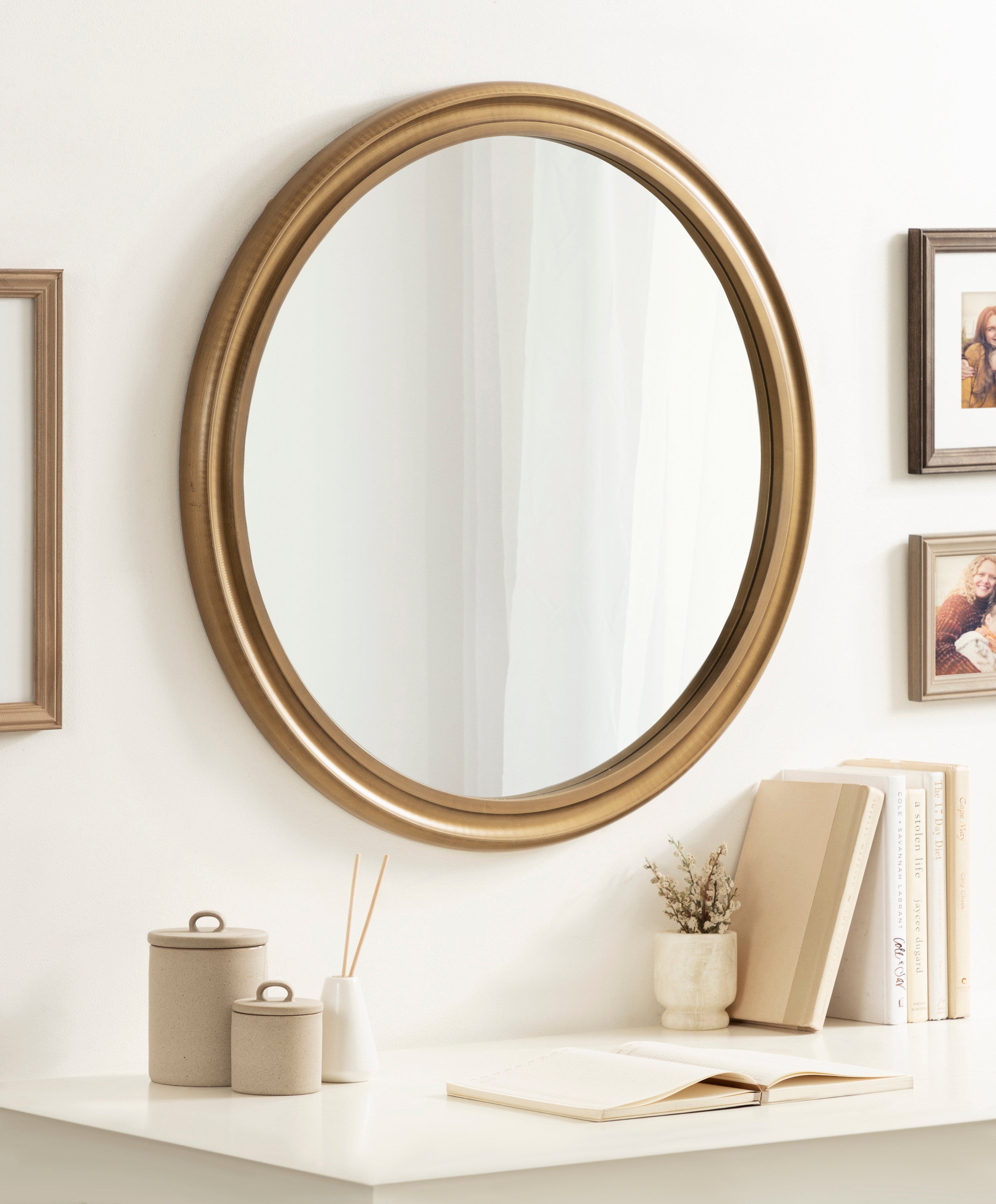 Mansell Wood Framed Wall Mirror