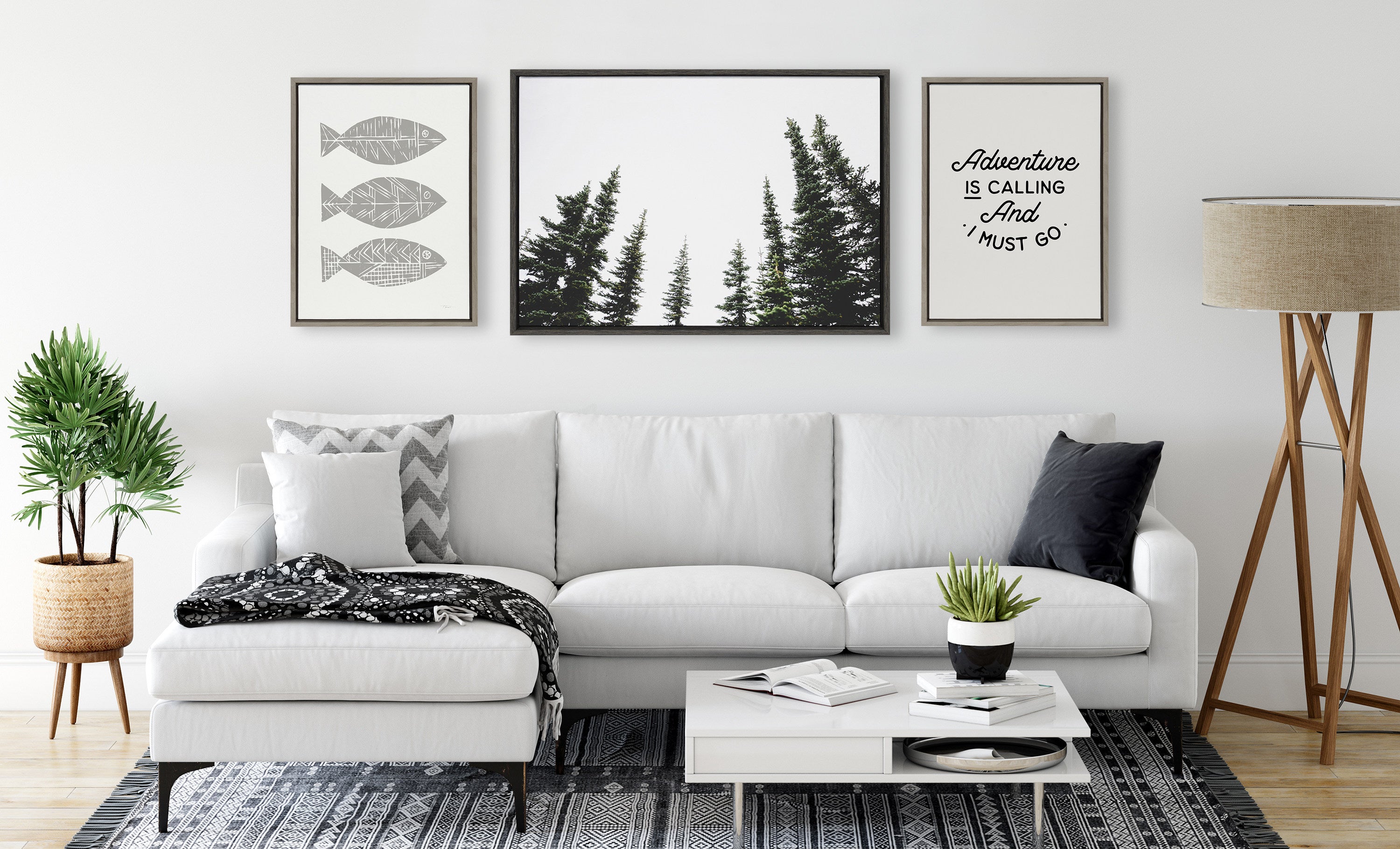Sylvie Evergreens Framed Canvas by Patricia Hasz of Patricia Rae Photography