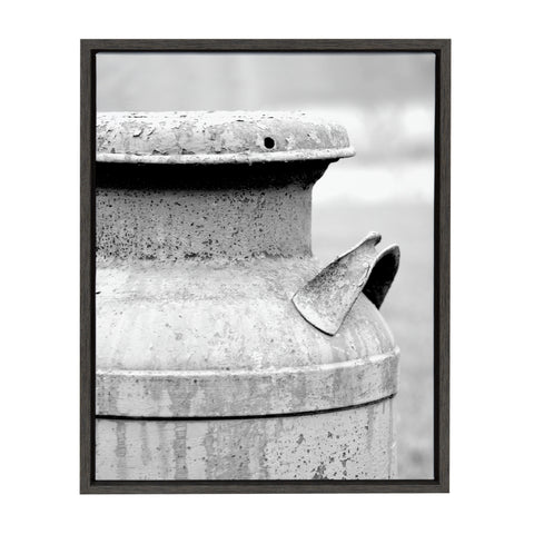 Sylvie Milk Can Framed Canvas by Jami Skarda