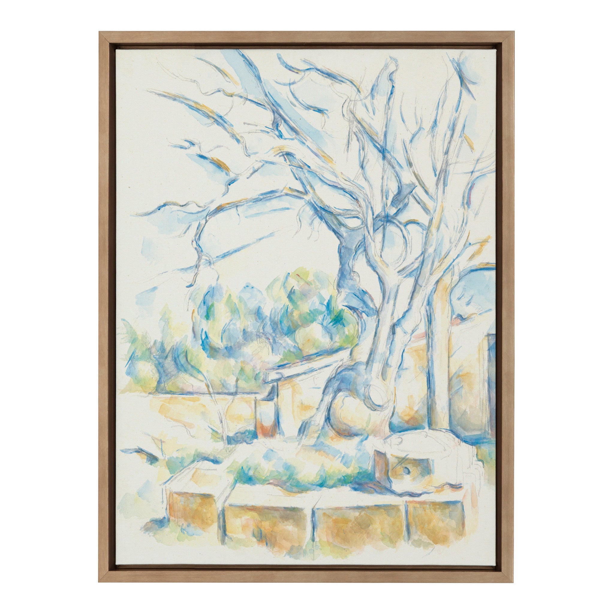 Sylvie Paul Cézanne Pistachio Tree at Château Noir 1900 Framed Canvas by The Art Institute of Chicago
