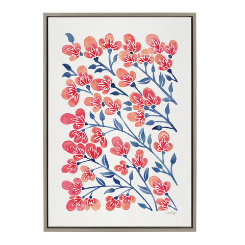 Sylvie Cherry Blossoms Framed Canvas by Cat Coquillette