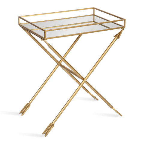 Madeira Arrow Mirrored Tray Top Table
