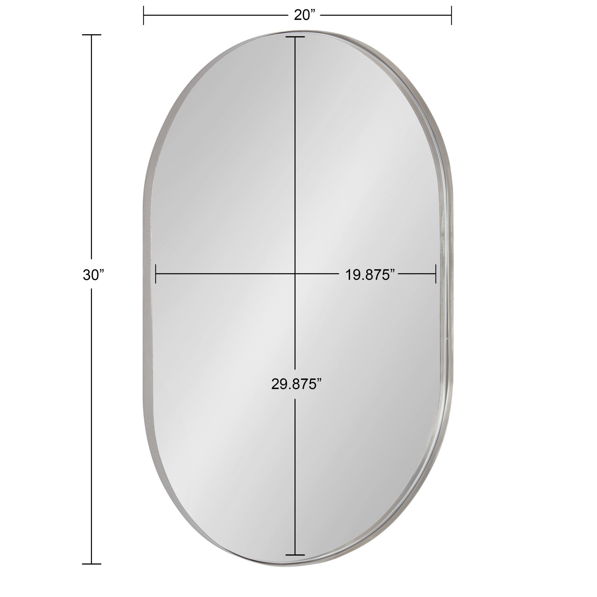Rollo Capsule Framed Wall Mirror