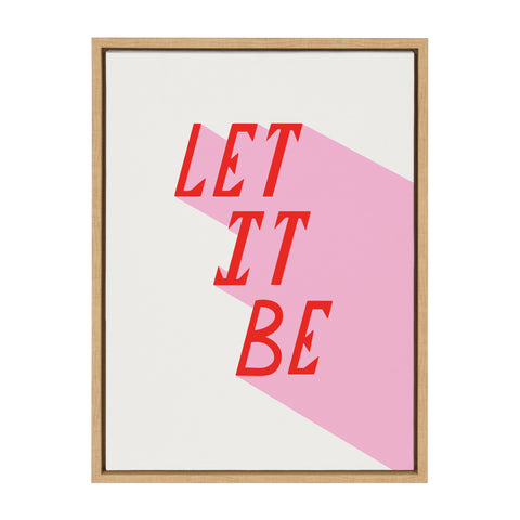 Sylvie Let it Be Framed Canvas by Emily Perelman