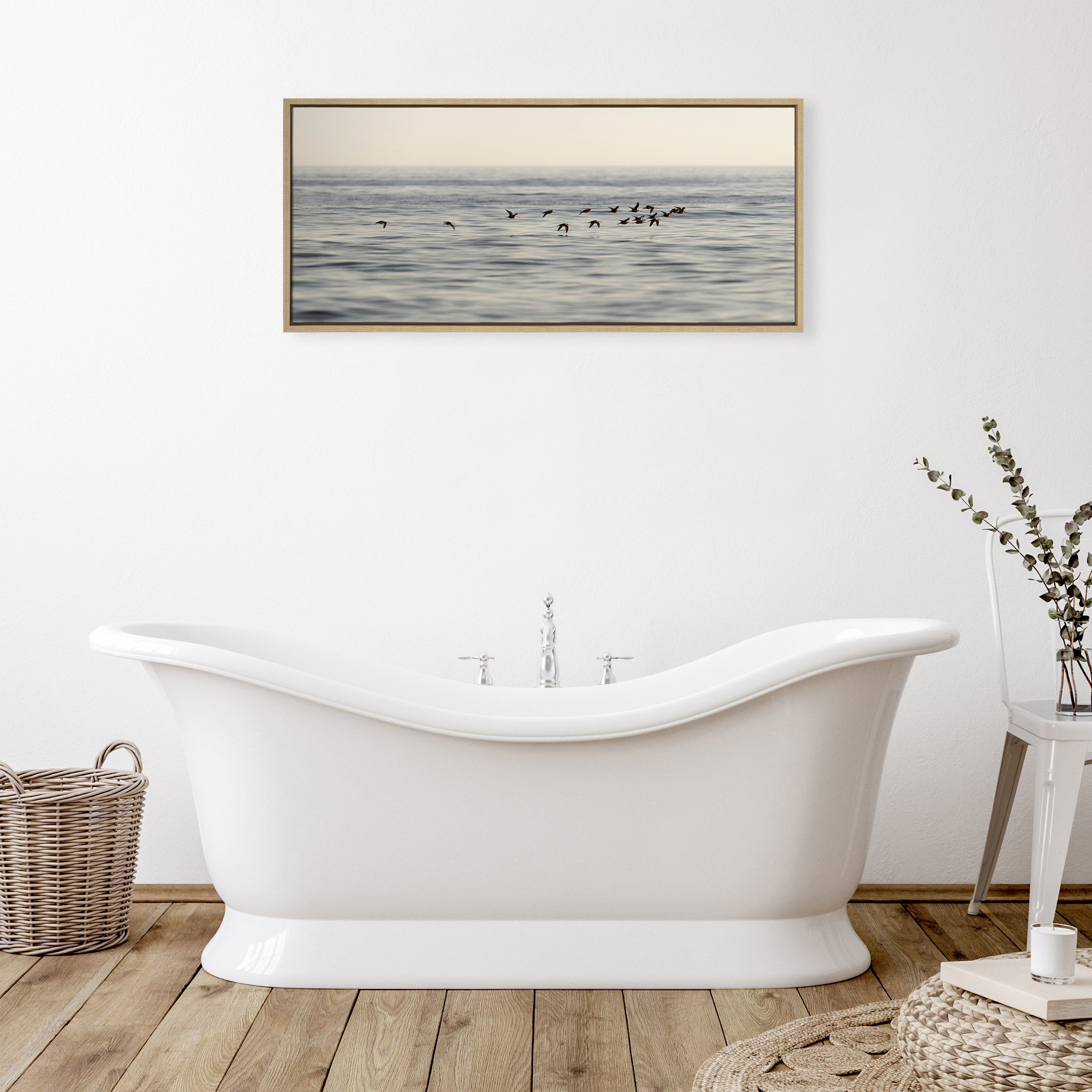 Sylvie Birds of a Feather Framed Canvas by Crystal Lynn Collins