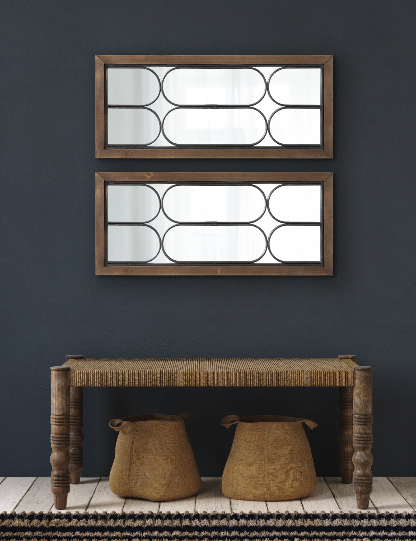 Spechett Decorative Windowpane Mirror