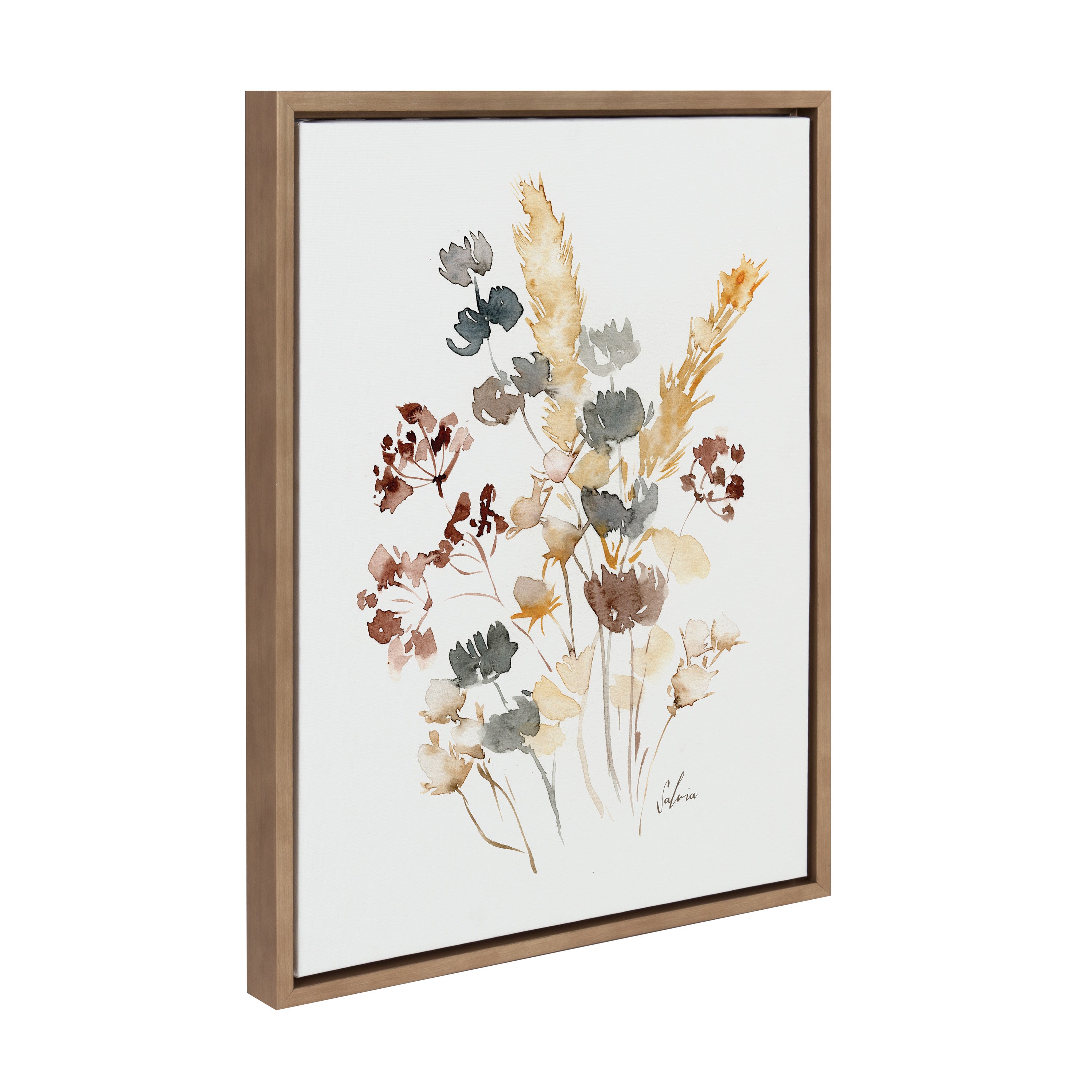 Sylvie Wild Salvia Framed Canvas by Sara Berrenson