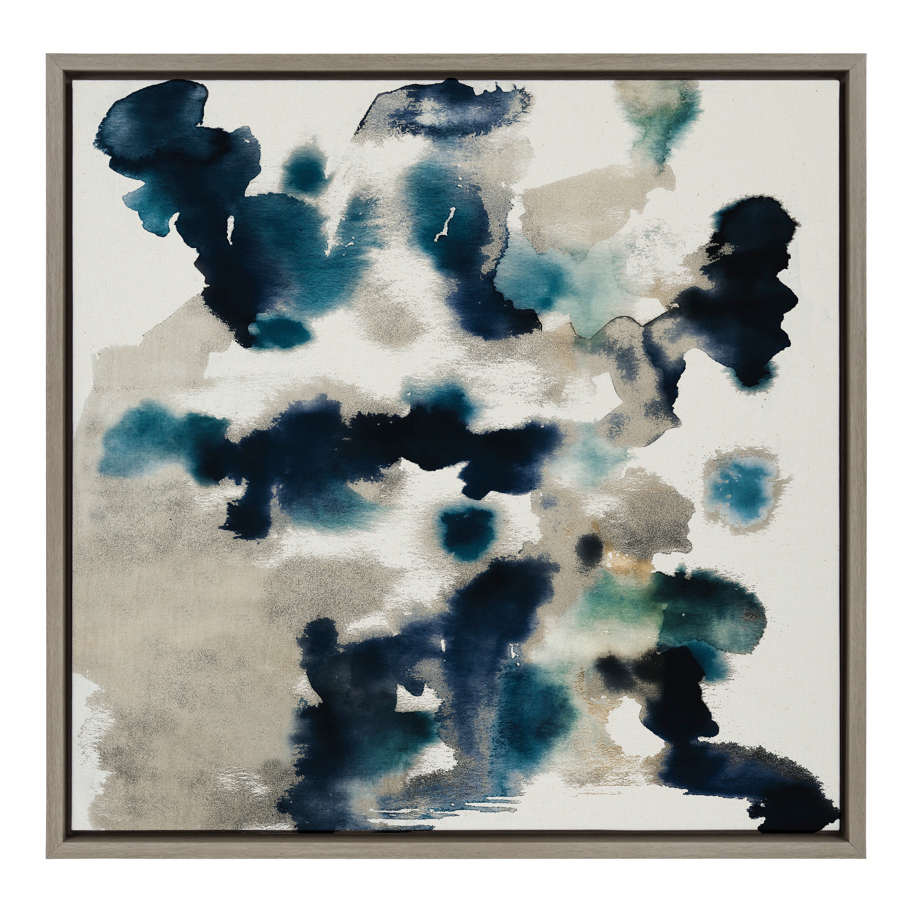 Sylvie Gilded Watercolor Framed Canvas by Amy Lighthall
