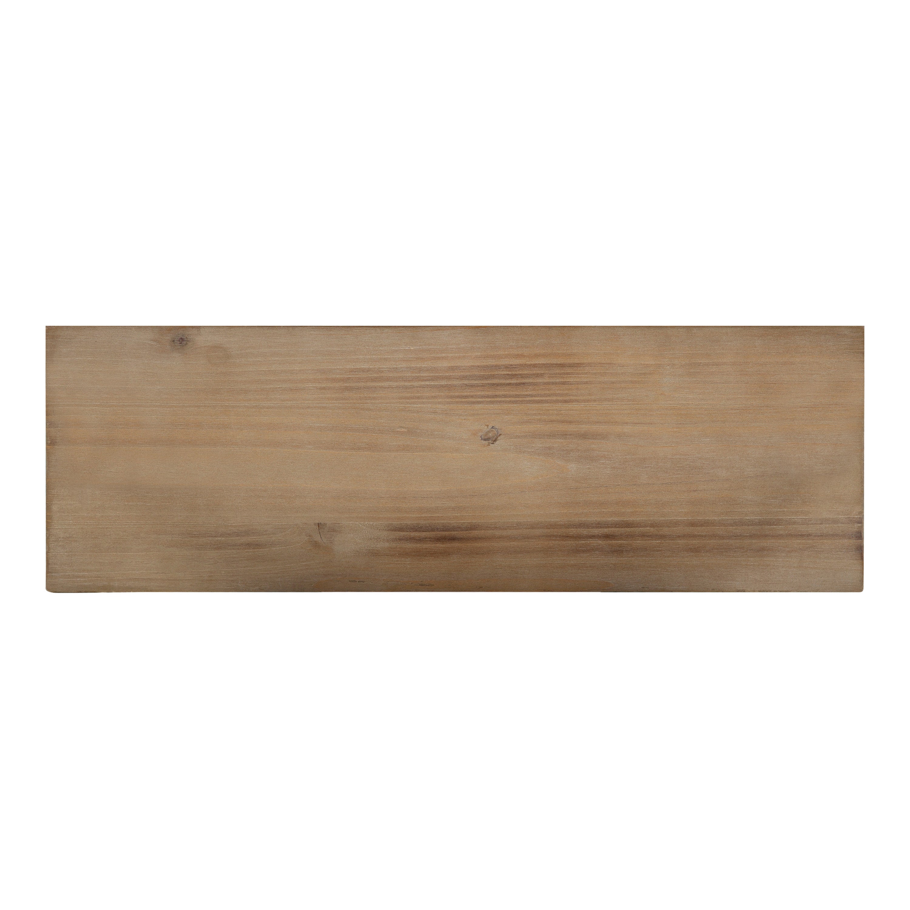Melita 2 Tier Wood and Metal Wall Shelf