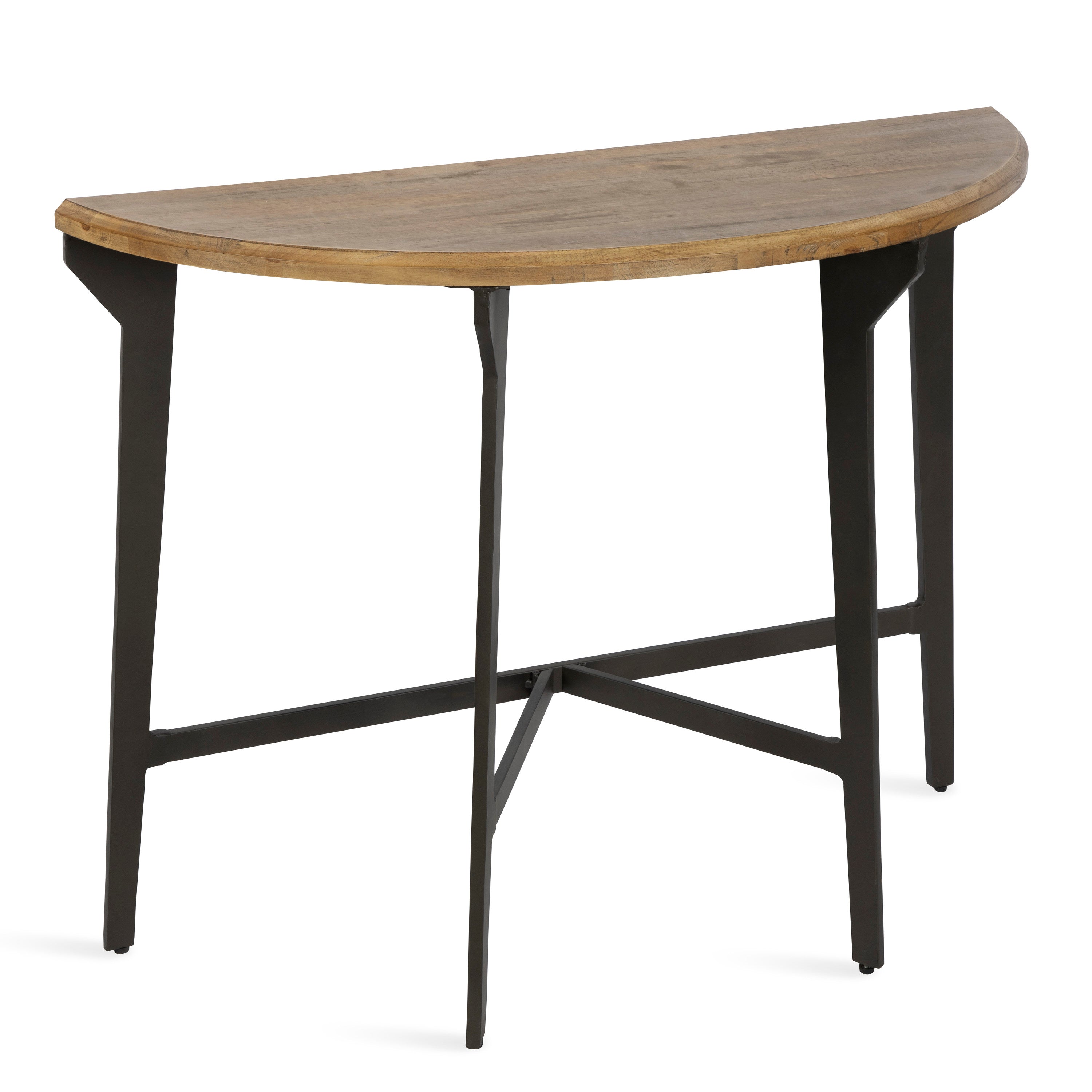 Langdon Wood and Metal Console Table