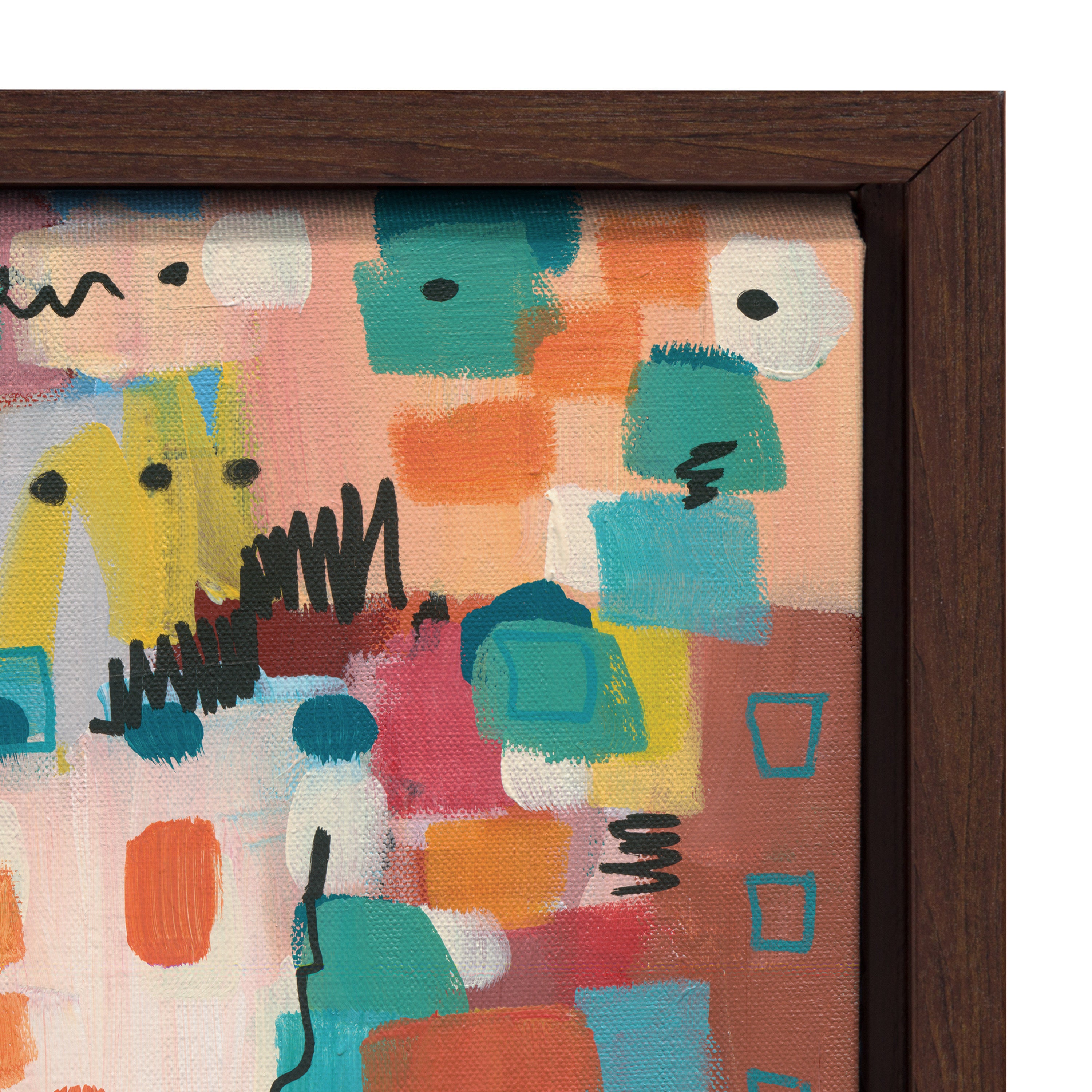 Sylvie Sunset Fiesta Framed Canvas by Leah Nadeau