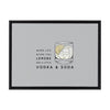 Sylvie When Life Gives You Lemons add Vodka and Soda Framed Canvas by The Creative Bunch Studio