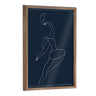 Blake Sometimes When you Fall You Fly Blue Framed Printed Glass by Maggie Stephenson