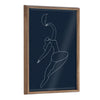 Blake Sometimes When you Fall You Fly Blue Framed Printed Glass by Maggie Stephenson