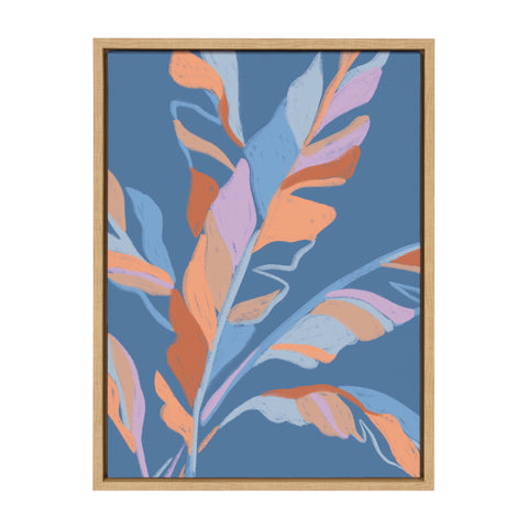 Sylvie Banana Leaves Framed Canvas by Kasey Free