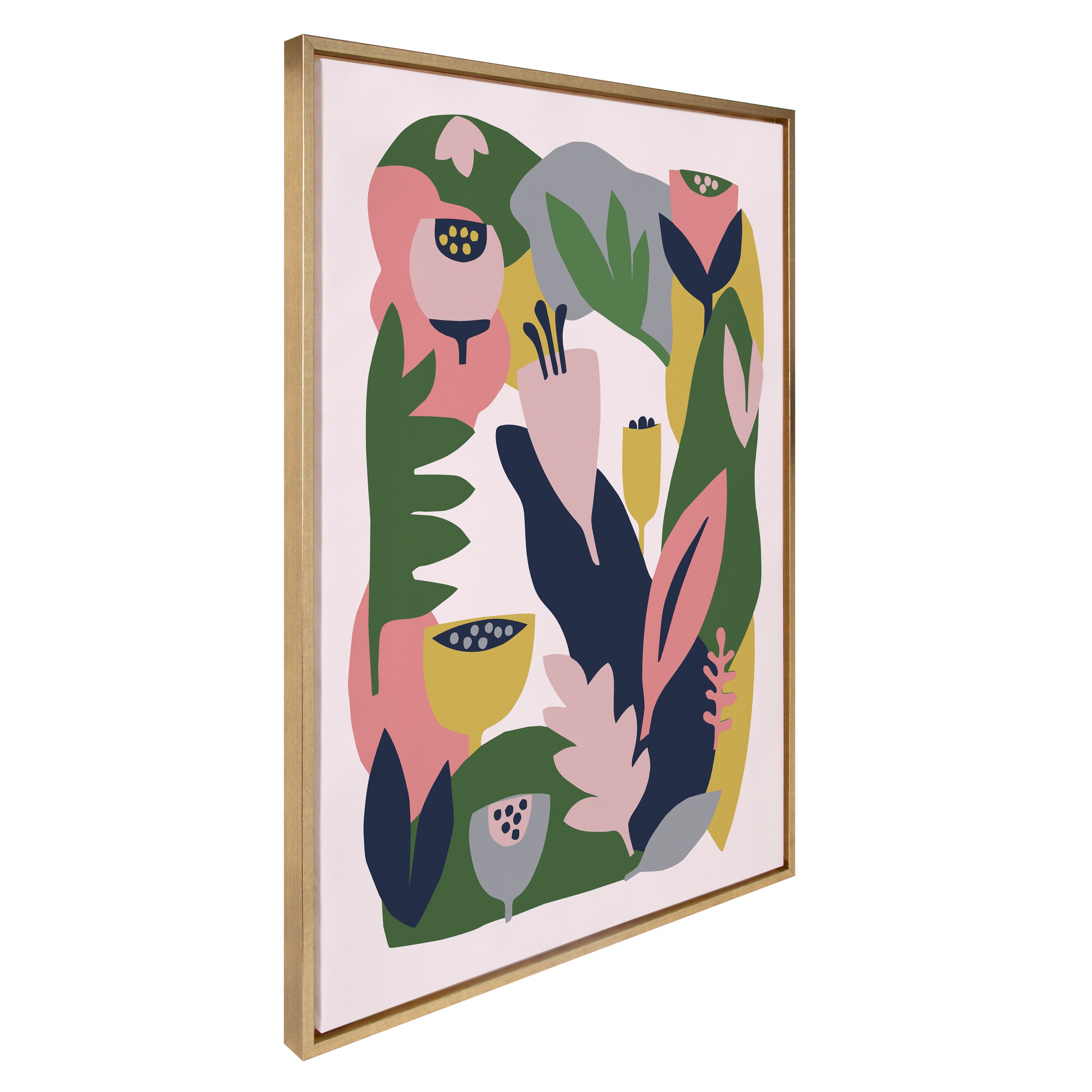 Sylvie Myriam's Garden Framed Canvas by Myriam VanNeste