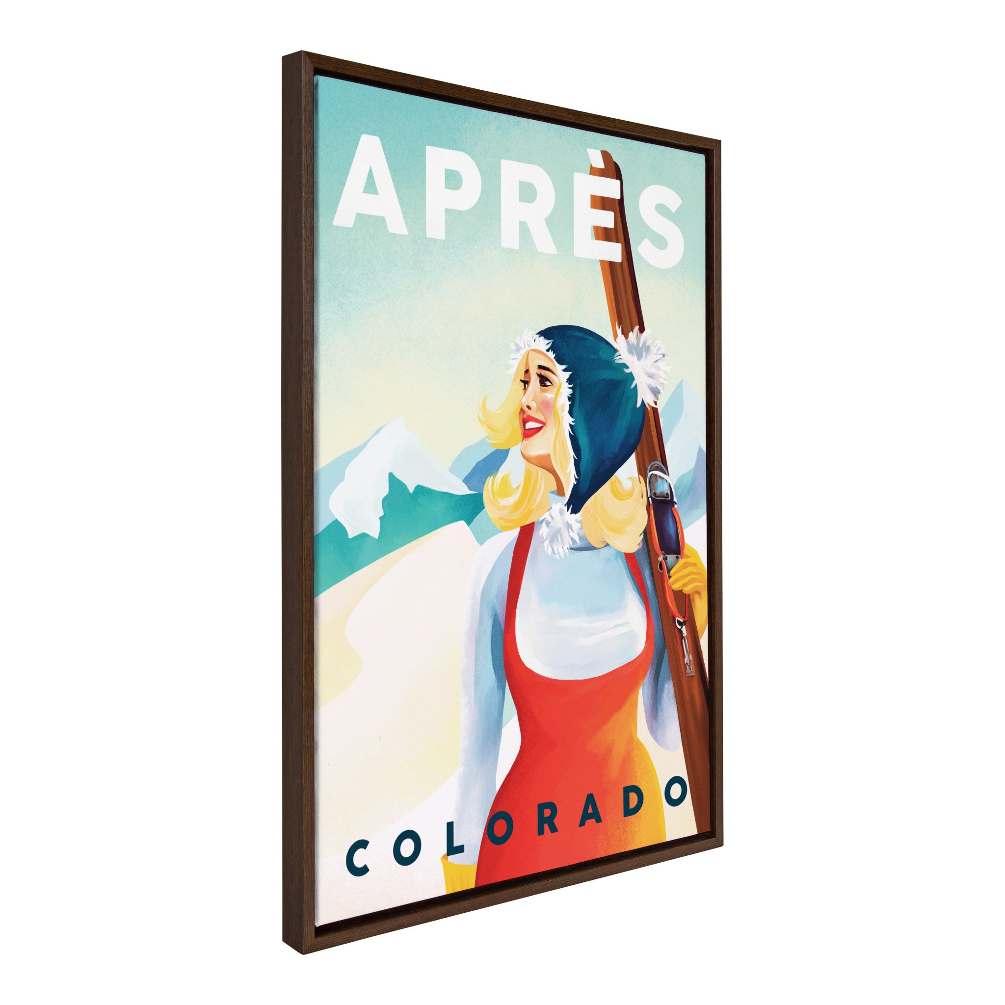 Sylvie Apres Colorado Framed Canvas by The Whiskey Ginger