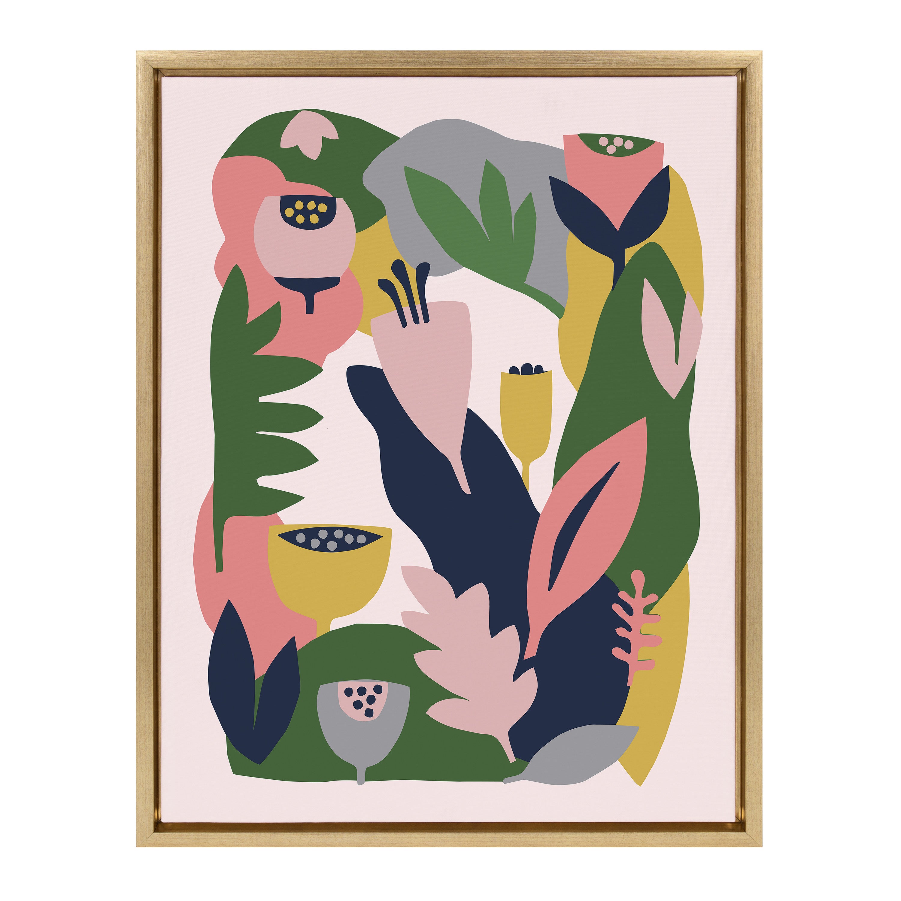 Sylvie Myriam's Garden Framed Canvas by Myriam VanNeste