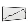 Sylvie Elevated Abstract Minimalist Mountain Landscape Framed Canvas by The Creative Bunch Studio
