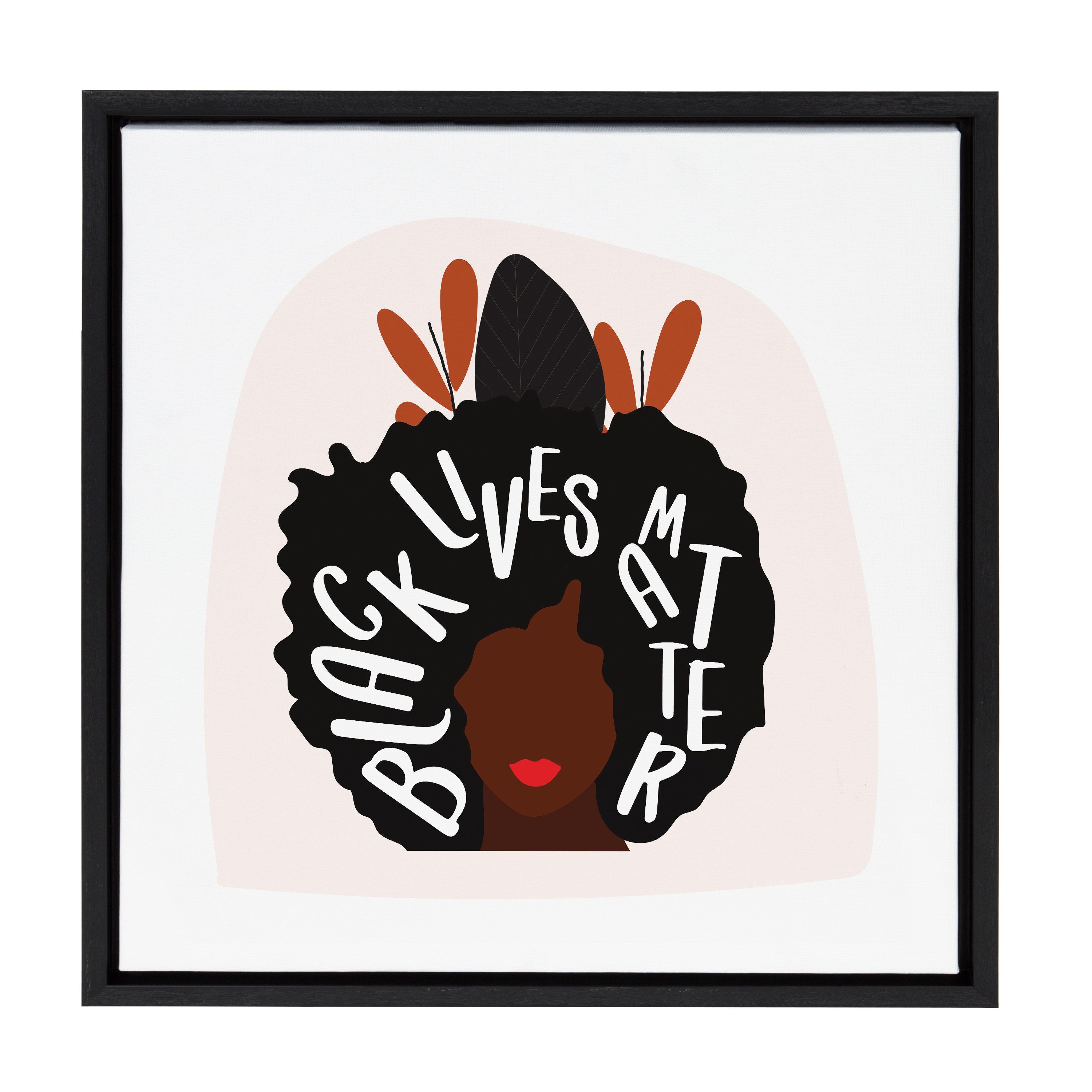 Sylvie Black Lives Matter Framed Canvas by Oris Eddu