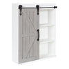 Cates Wood Wall Storage Cabinet with Sliding Barn Door