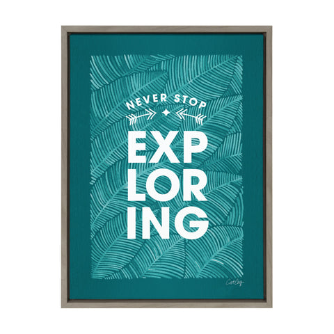 Sylvie Never Stop Exploring Framed Canvas by Cat Coquillette
