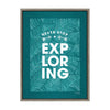 Sylvie Never Stop Exploring Framed Canvas by Cat Coquillette