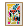 Sylvie Mid Century Modern Fox Framed Canvas by Rachel Lee of My Dream Wall