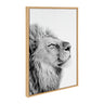 Sylvie Lion Self Actualizing Framed Canvas by Amy Peterson Art Studio
