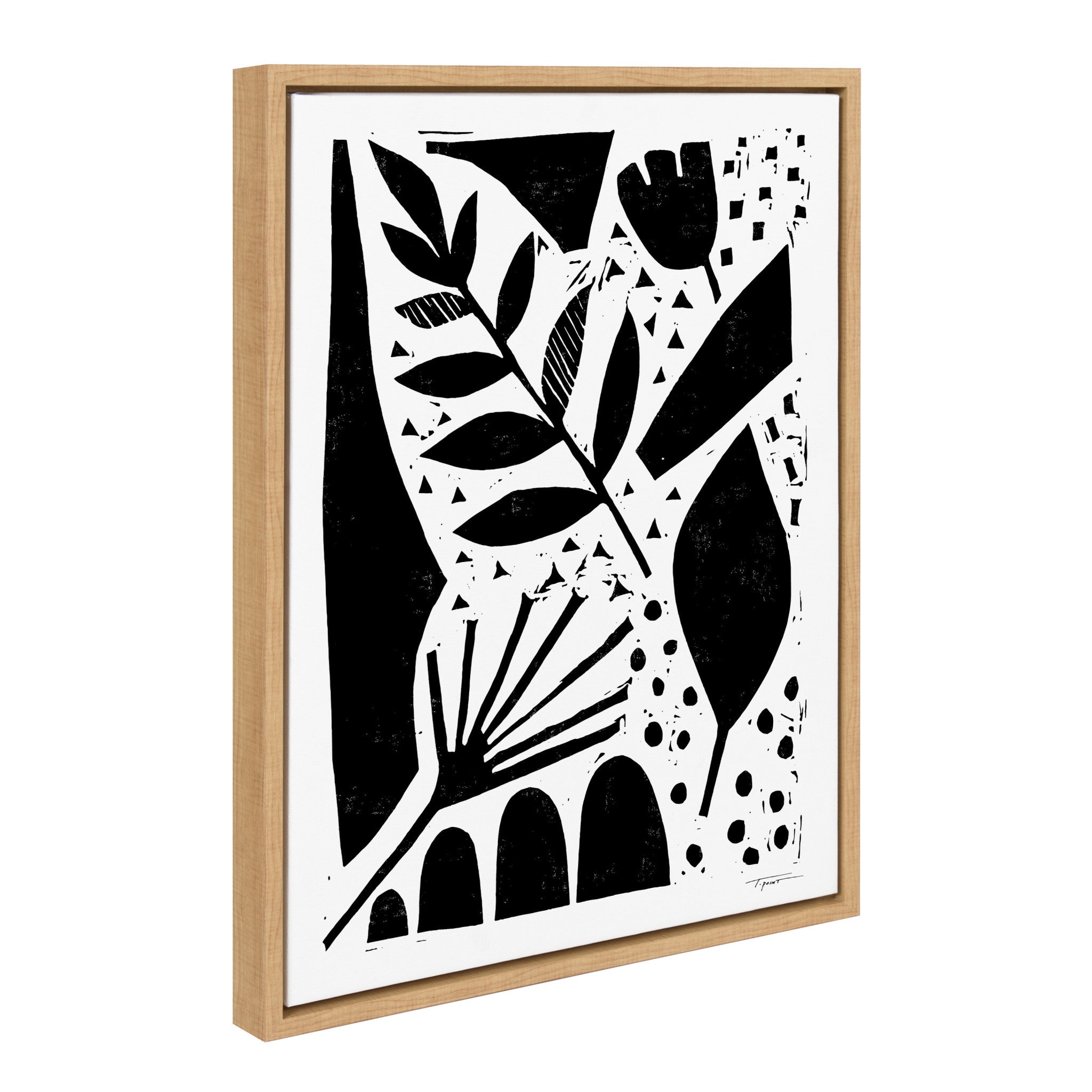 Sylvie Nature in the Abstract Framed Canvas by Statement Goods