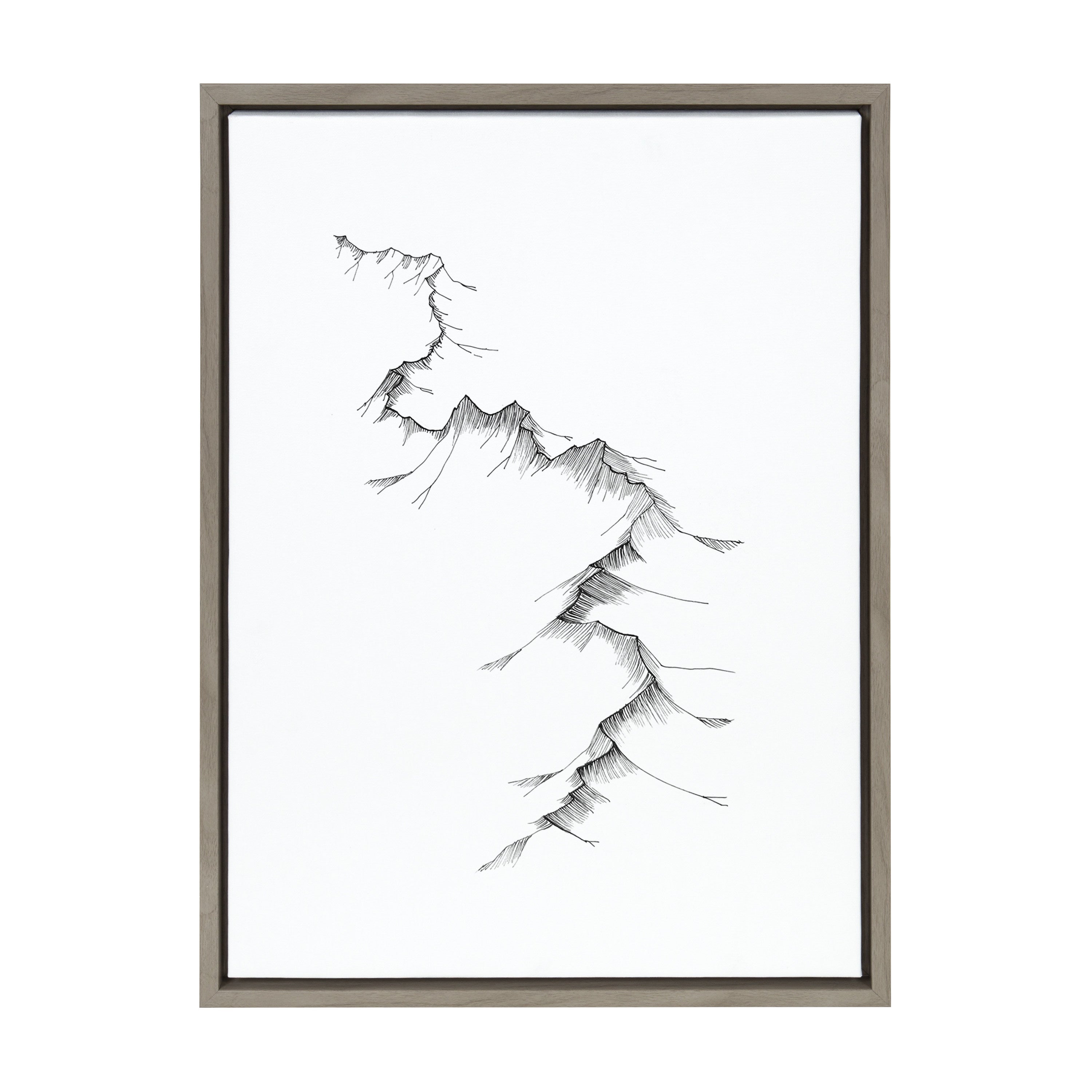 Sylvie Mountains Framed Canvas by Viola Kreczmer