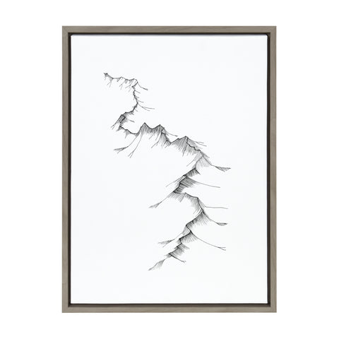 Sylvie Mountains Framed Canvas by Viola Kreczmer