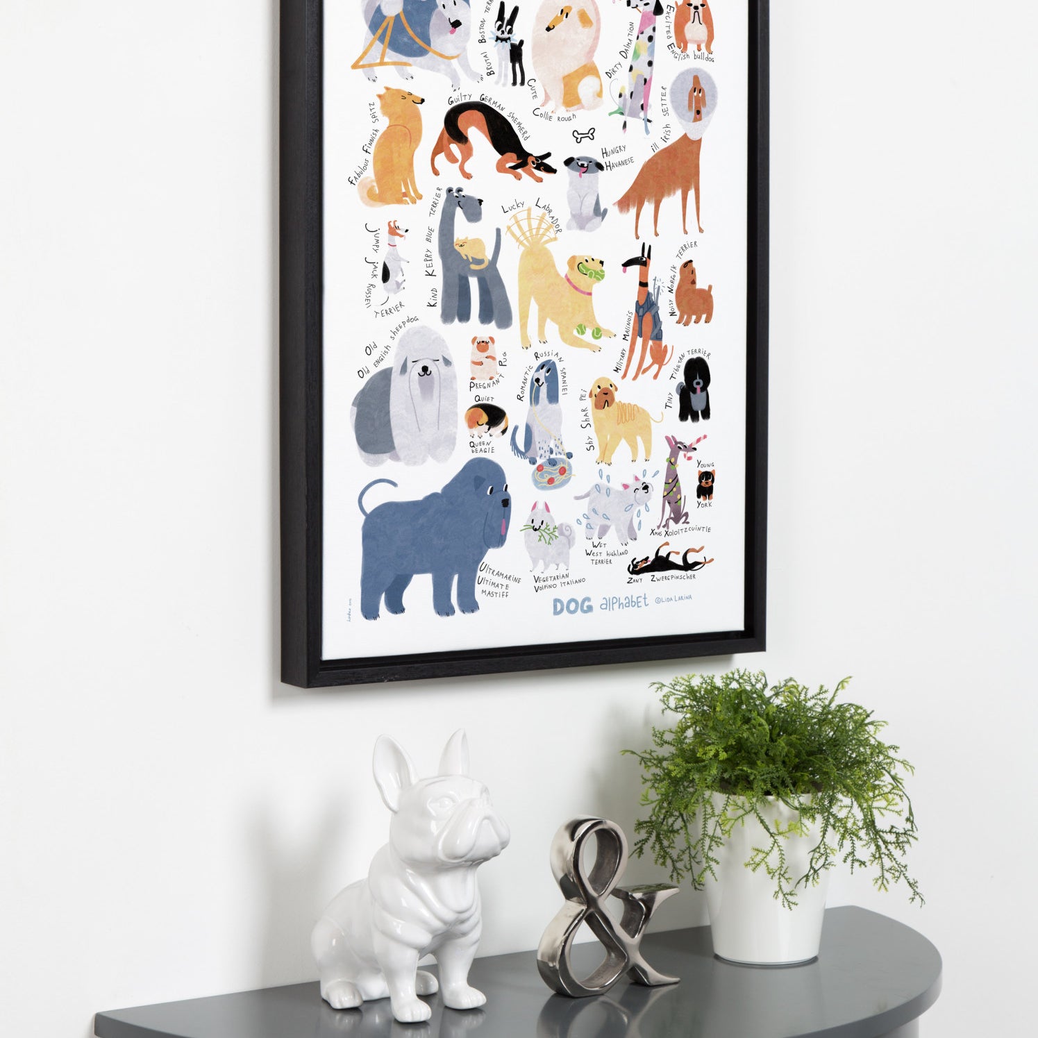 Framed Canvas, Contemporary, Black
