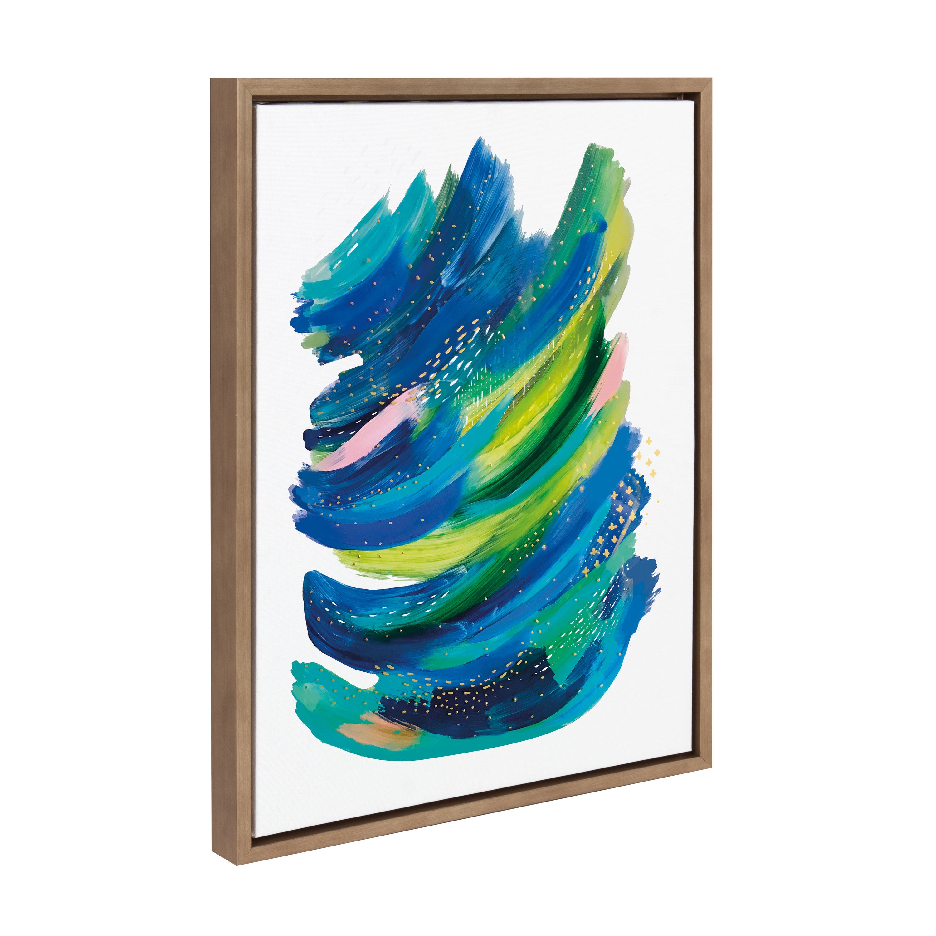 Sylvie Bright Abstract 2 Framed Canvas by Jessi Raulet of Ettavee