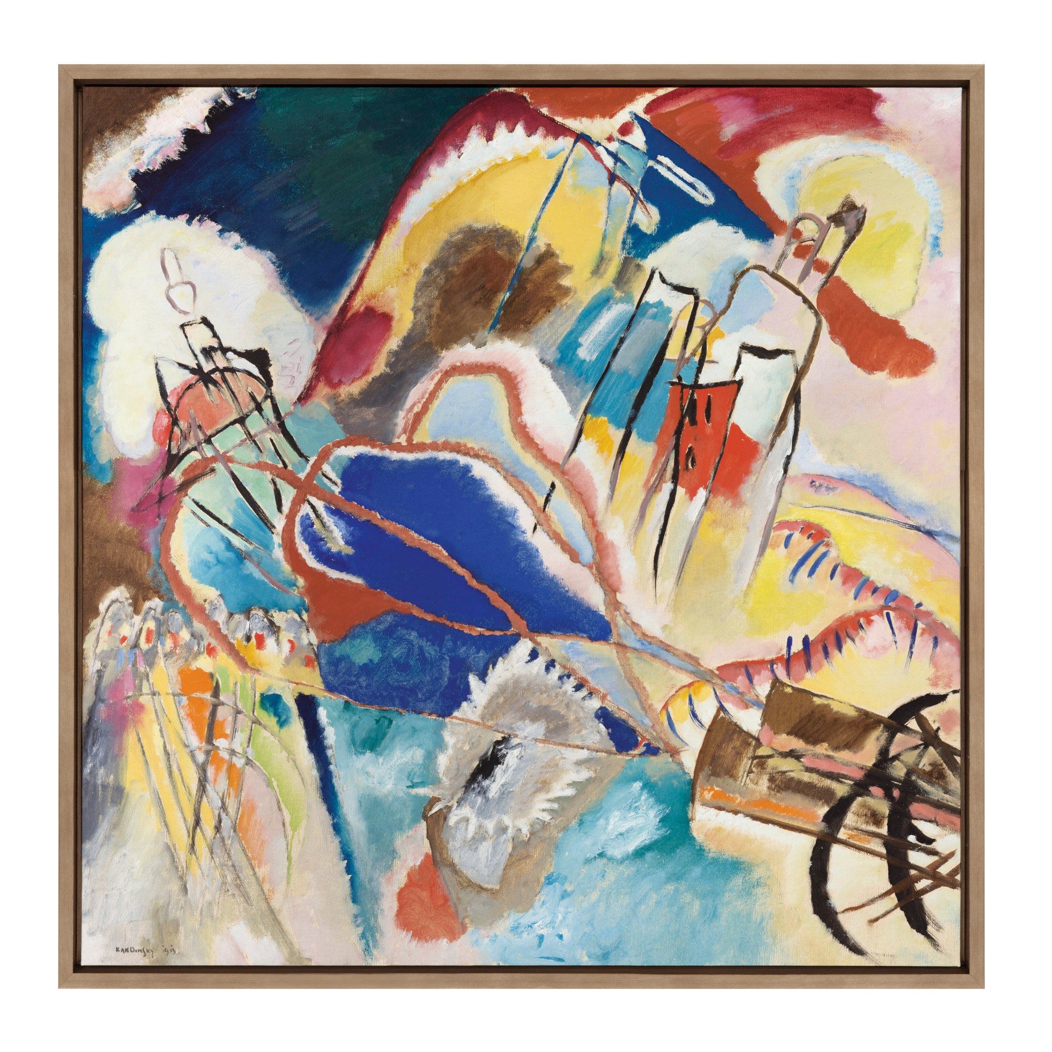 Sylvie Vasily Kandinsky Improvisation No 30 Cannons 1913 Framed Canvas by The Art Institute of Chicago