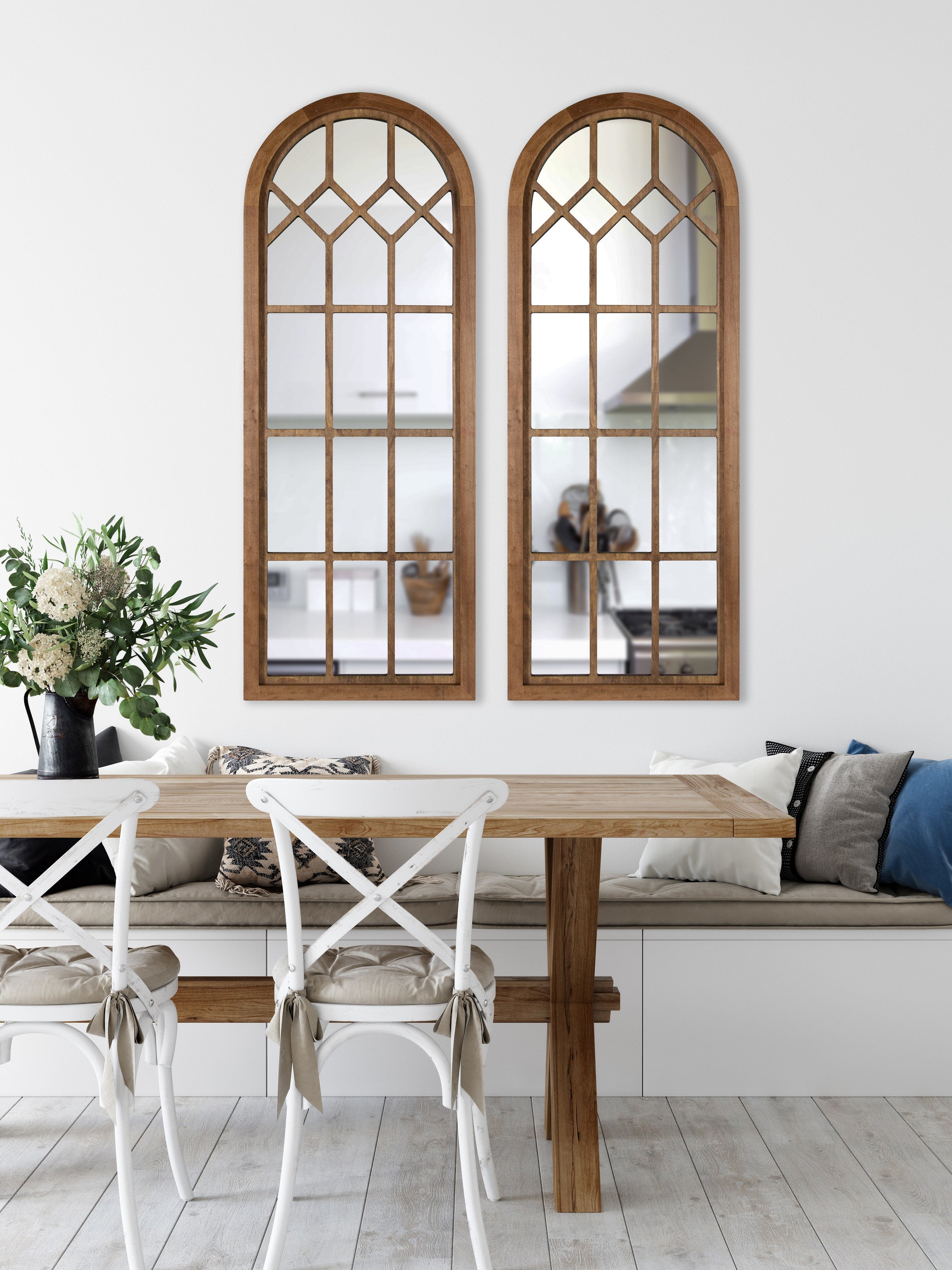 Gilcrest Windowpane Framed Mirror