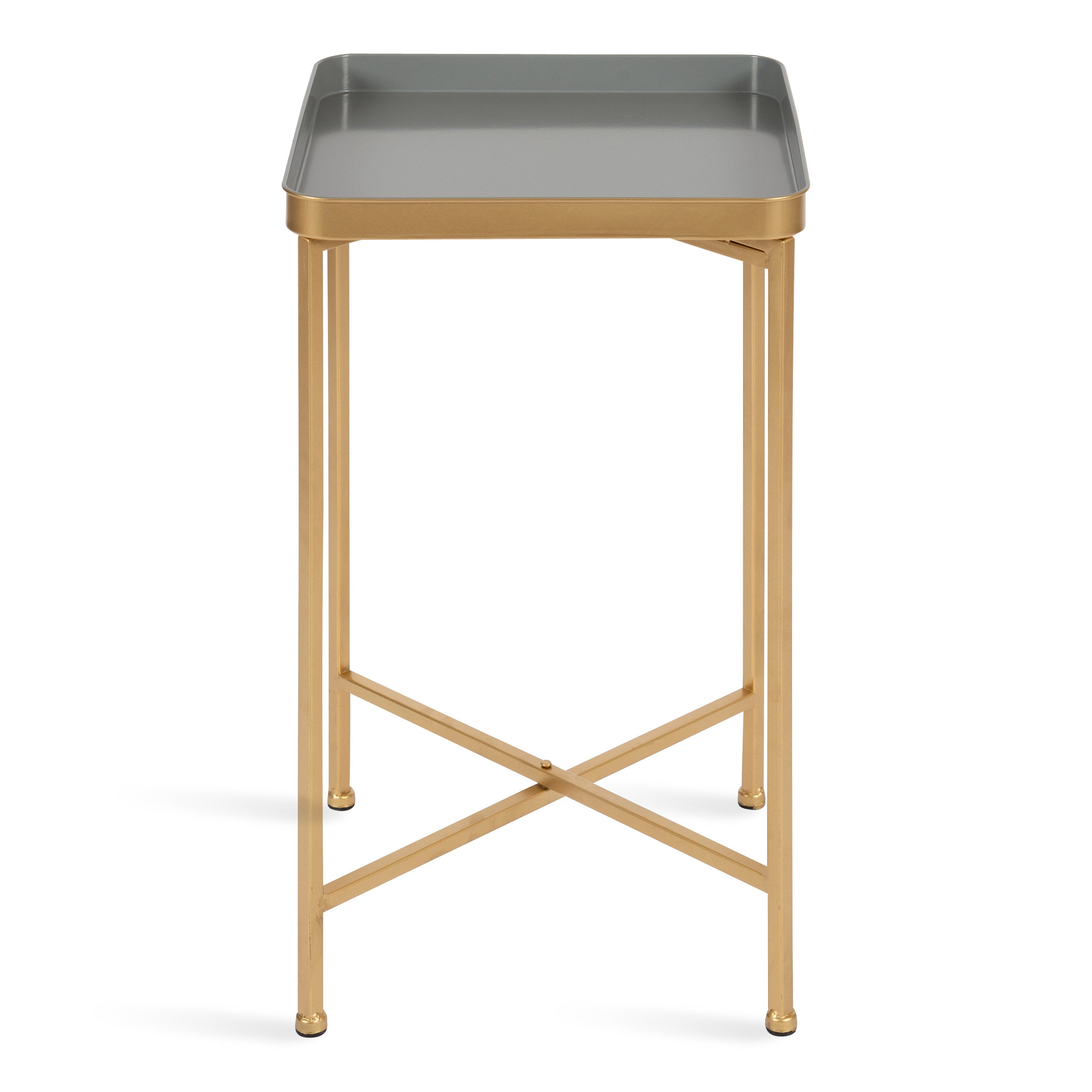 Celia Metal Tray Accent Table