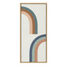 Sylvie Cheerful Rainbows Framed Canvas by The Creative Bunch Studio