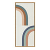 Sylvie Cheerful Rainbows Framed Canvas by The Creative Bunch Studio