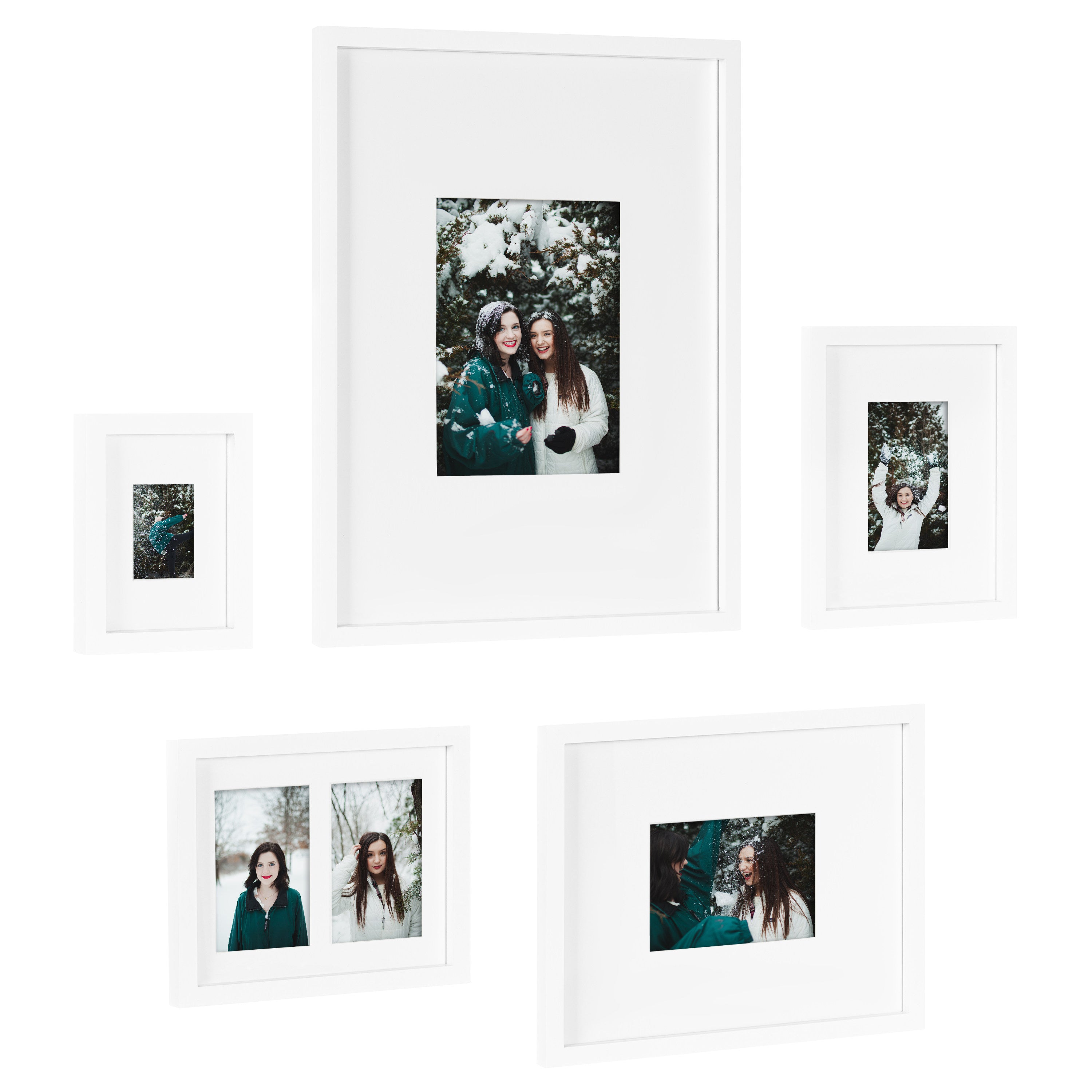 Gallery Wall Matted Picture Frame Set